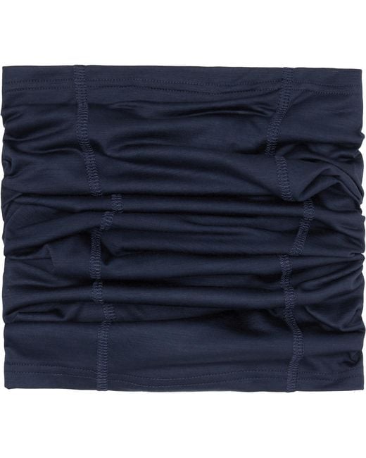 Rier Blue Ssense Exclusive Cache-Cou Jersey Wool Neck Warmer