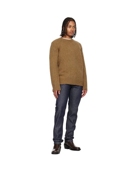 A.P.C. Multicolor Tan Harris Sweater for men