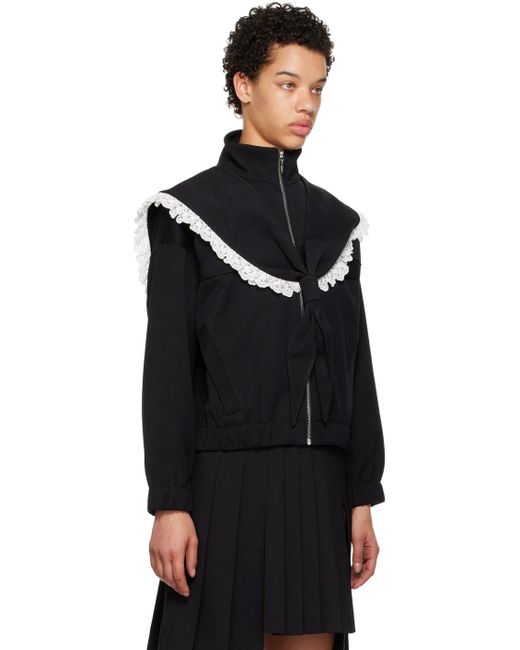 ShuShu/Tong Black Ssense Exclusive Sailor Collar Jacket