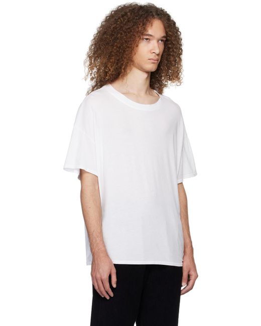 Les Tien White Oversized T-shirt for men