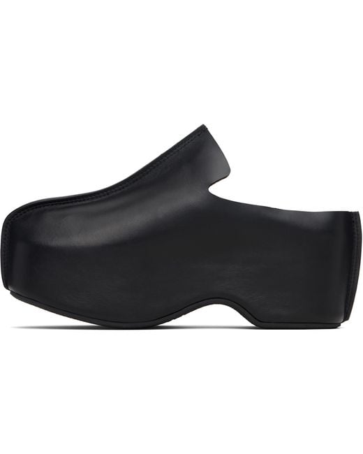 J.W. Anderson Black Platform Clogs for men