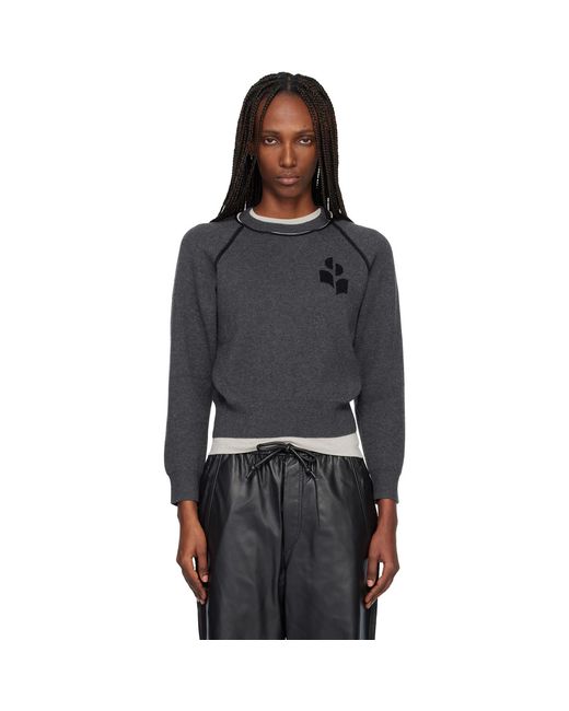 Pull Loriby Gris Isabel Marant en coloris Black