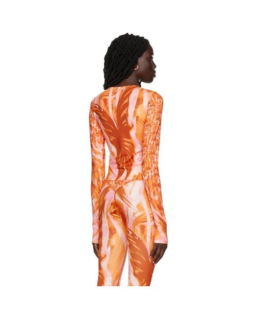 Collina Strada Orange Ssense Exclusive Top