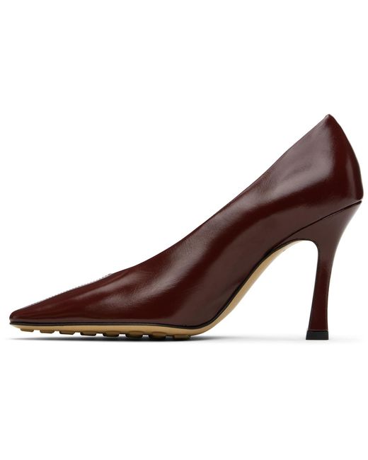 Bottega Veneta Brown Burgundy Sofia Heels
