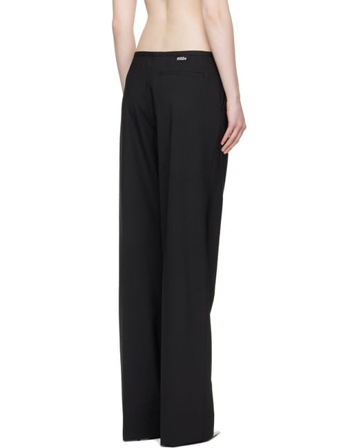 032c ブラック Office Attire' ルーズカット スーツ トラウザーズ Black