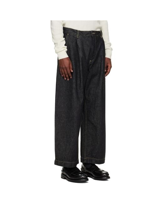 Studio Nicholson Black Puch Italian Denim Jeans for men