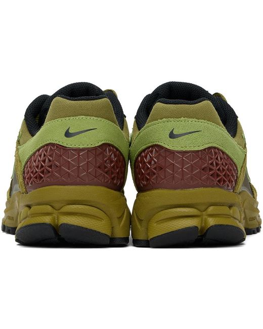 Nike Black Green Zoom Vomero 5 Sneakers for men