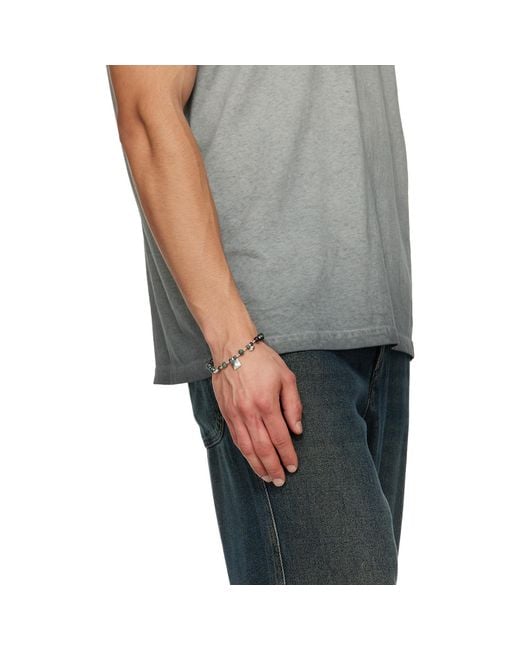 Isabel Marant Black Stone Bracelet for men