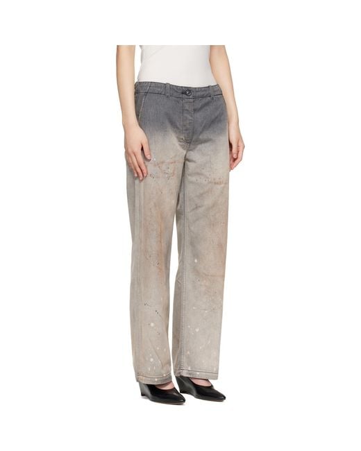 Our Legacy Gray Tide Chino Jeans