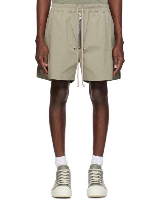 メンズ Rick Owens グリーン Hollywood Bela Boxers ショートパンツ Natural