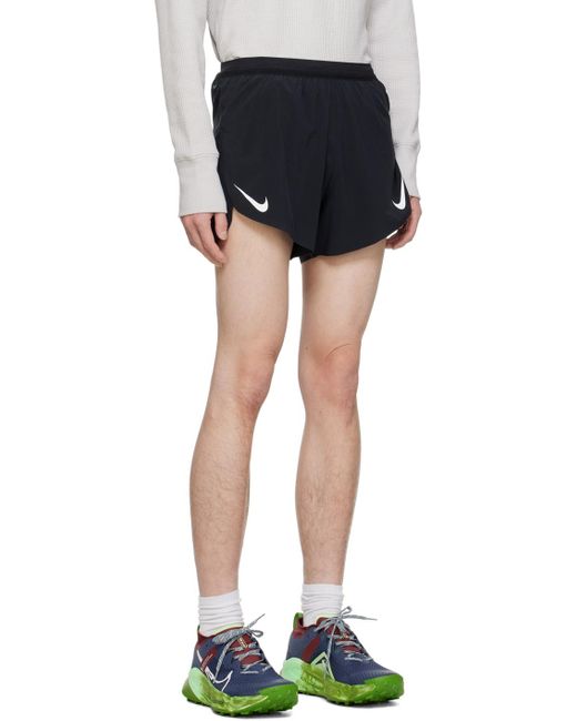 Black AeroSwift Shorts by Nike on Sale