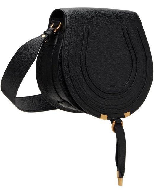 Chloé Black Medium Marcie Saddle Bag