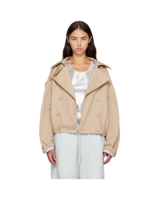Acne Natural Short Trench Jacket