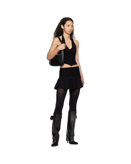 GUIZIO Black Alacant Tank Top