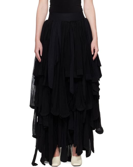 ALAINPAUL Black Tights Maxi Skirt