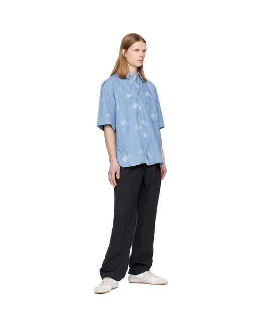 Isabel Marant Blue Tabilio Shirt for men