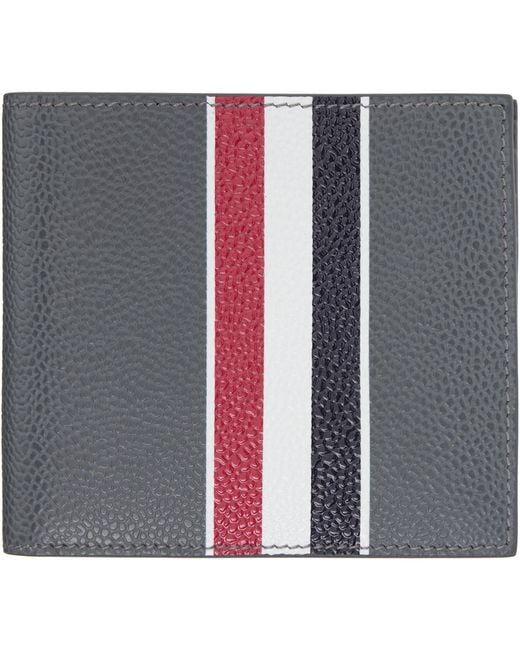 Thom Browne Blue Rwb Stripe Billfold Wallet for men