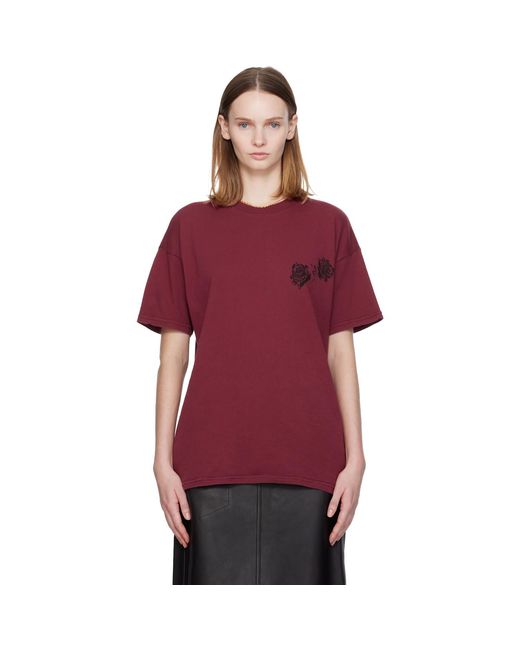 Willy Chavarria Red Proverb Easy T-Shirt