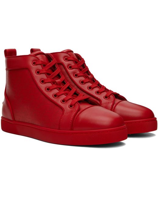 Christian Louboutin Red Louis Orlato Sneakers for men