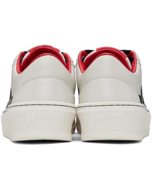 Lanvin Black Off- Future Edition Cash Sneakers for men