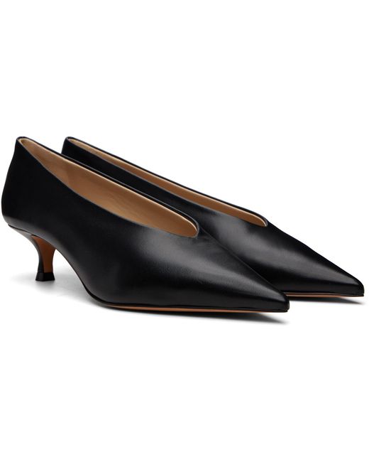 Le Monde Beryl Black Babouche Kitten Heels