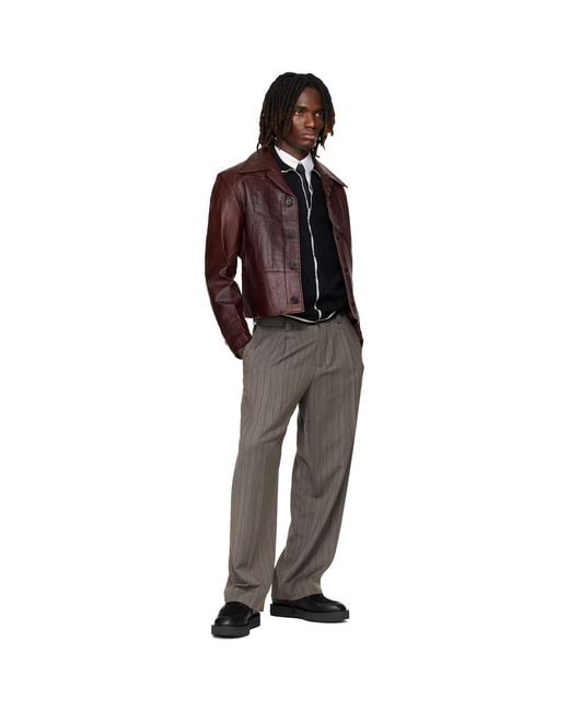 Enfants Riches Deprimes Black Carrot Leg Trousers for men