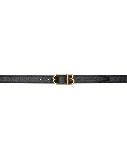 Balenciaga Black Classic 'B' Belt