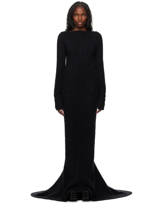 Rick Owens Black Porterville Luna Maxi Dress