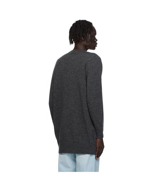 Bally Black Long Wool Sweater for men