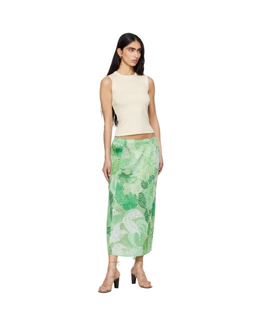 Flore Flore Green Off- Esmé Tank Top