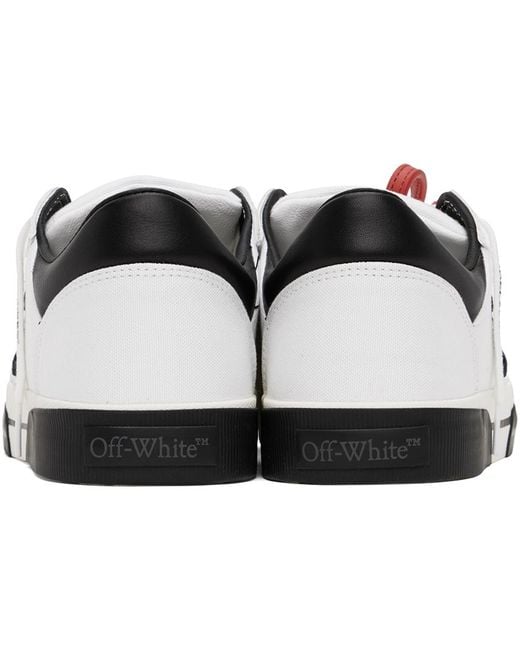 Off-White c/o Virgil Abloh White & Black New Low Vulcanized Sneakers for men