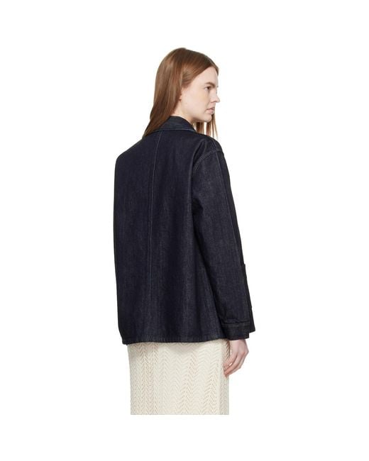 Jil Sander Blue Lightweight Denim Jacket