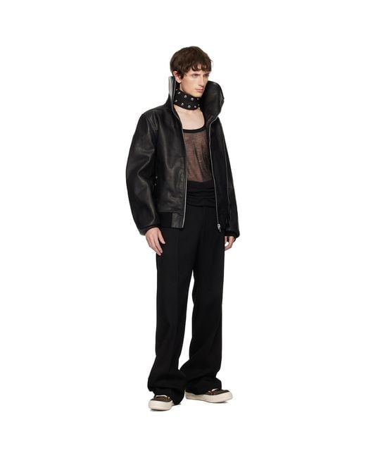 Rick Owens Concordians Strobe Neck Band Choker in Black for Men | Lyst