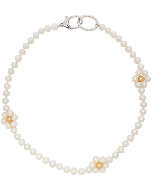 Lovely Daisy/Pearl Necklace or Bracelet for Women and Girls, Charm Bra -  SWEET T 52