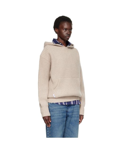 HOMMEGIRLS Natural Chunky Knit Hoodie