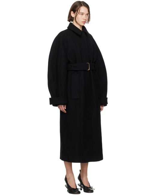 Jacquemus Black La Casa 'Le Manteau Bari' Coat