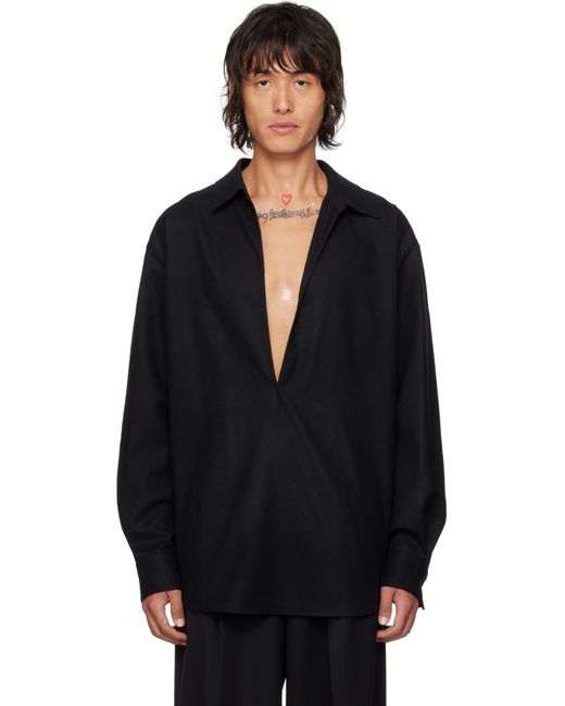 stein Blue Oversized Skipper Shirt for men