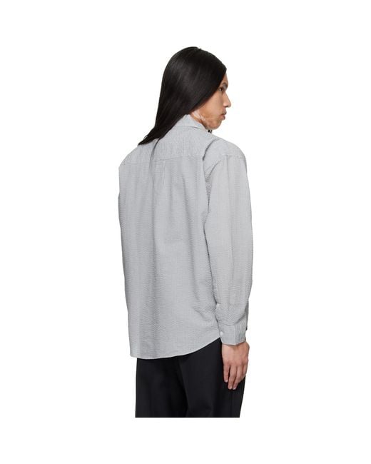 mfpen Gray Executive Shirt for men
