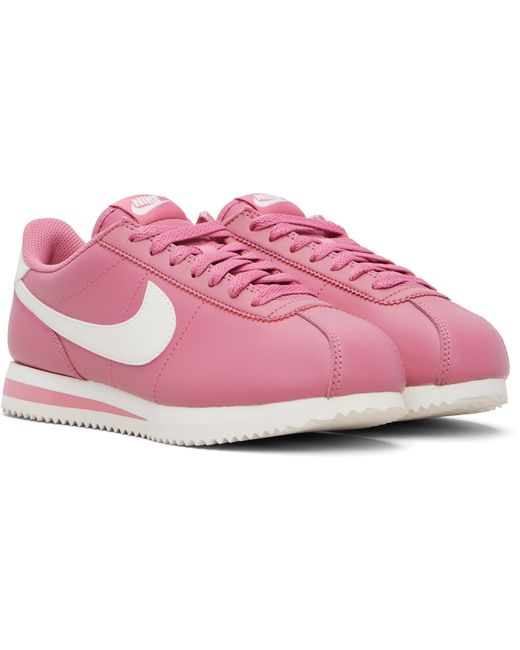 Nike Black Cortez Leather Sneakers