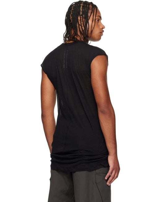 Rick Owens Black Concordians Dylan T-Shirt for men