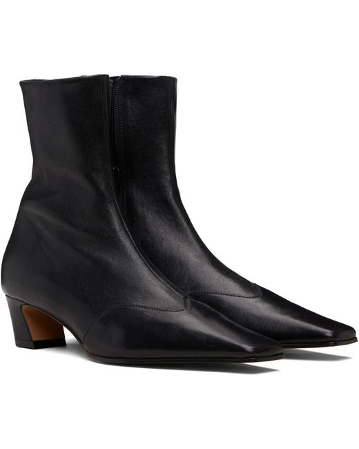 Khaite Black Nevada Stretch Low Boots