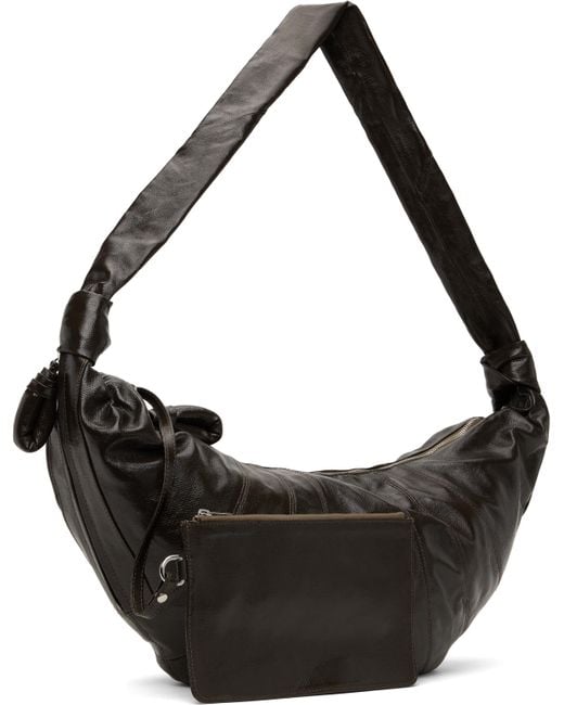 Lemaire Black Large Croissant Bag
