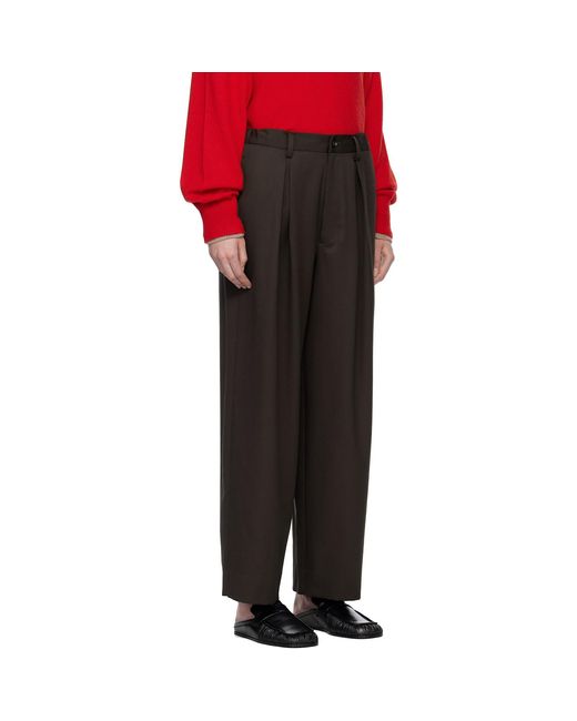 Ssstein Red Easy Wide Trousers