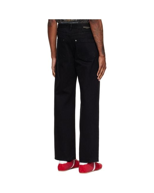 Wooyoungmi Black Straight Jeans for men