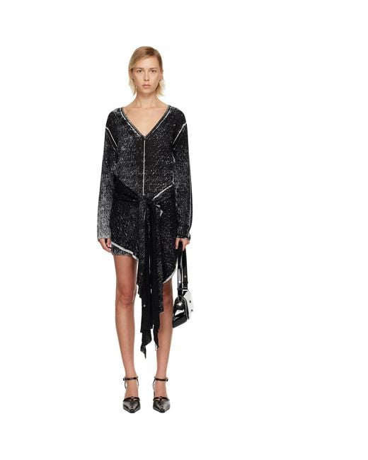 DIESEL Black M-Egaknot Minidress