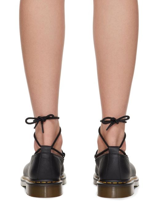 Dr. Martens Brown Elphie Ii Virginia Leather Ballerina Flats