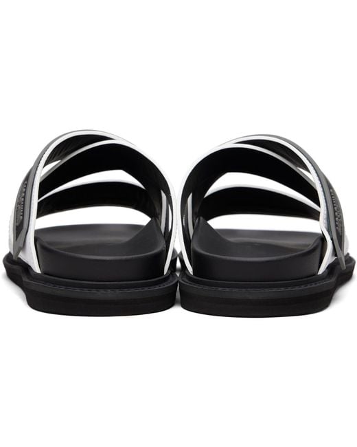 Moschino Black Sporty Sandals for men