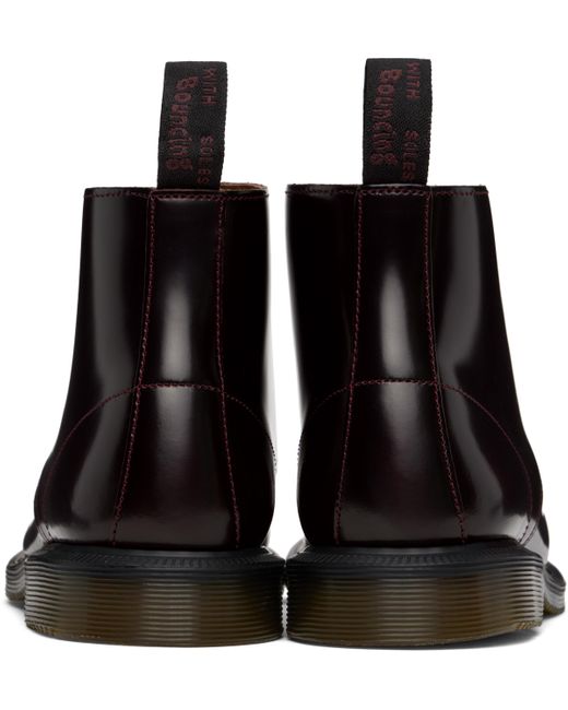 Dr. Martens Black Burgundy Emmeline Arcadia Lace Up Boots