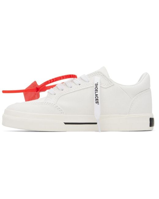 Off-White c/o Virgil Abloh Black Vulcanized Low Canvas Sneakers