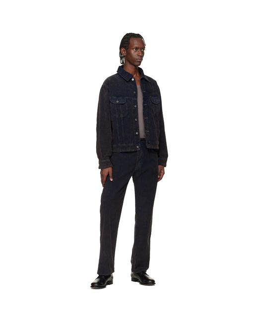 Studio Nicholson Black Woodstock Corduroy Trousers for men